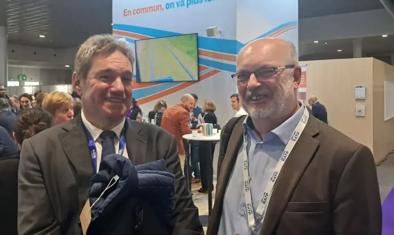 Avec Marc Delayer, vice président de l'UTP